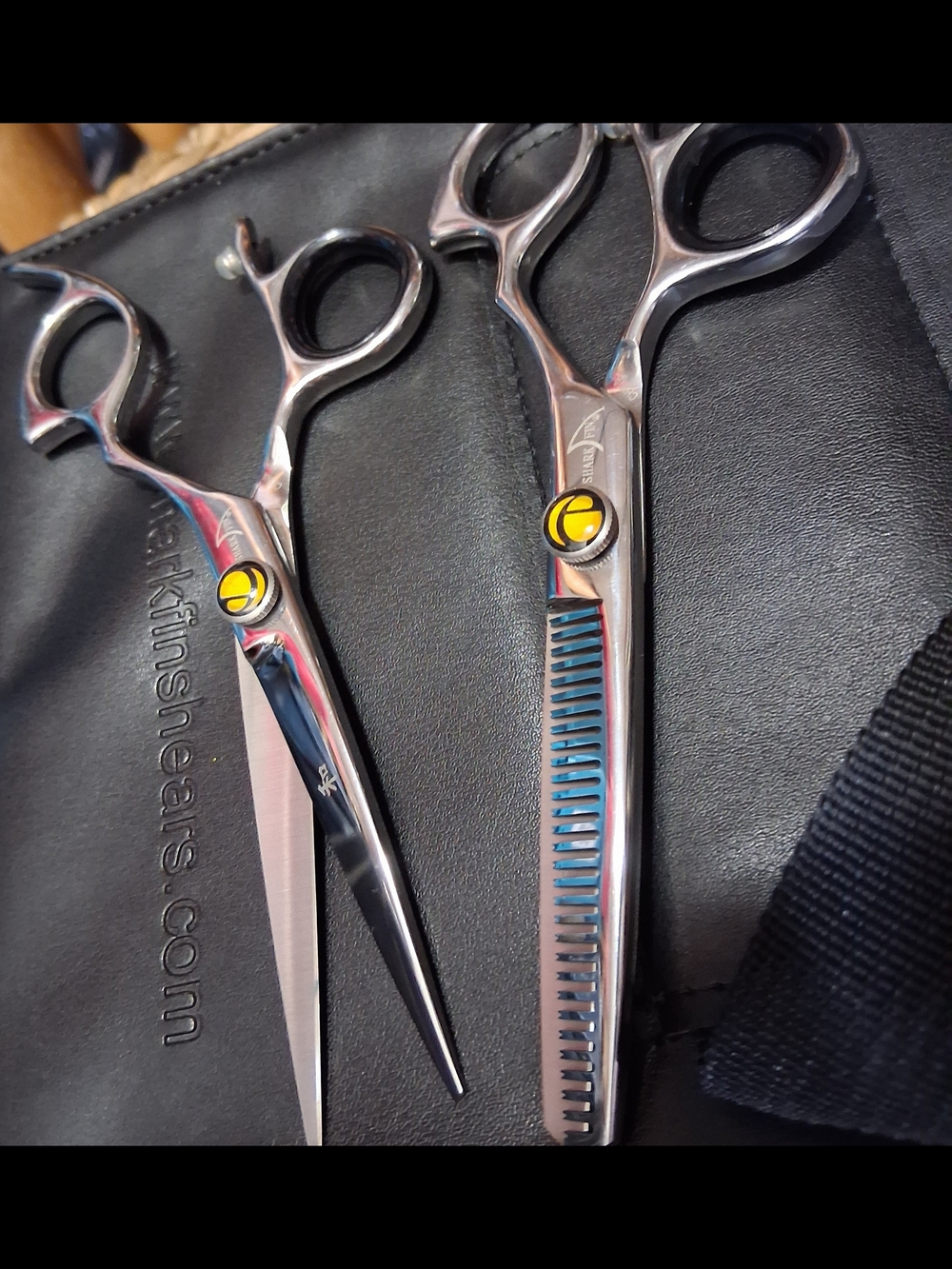 Professional Stainless Steel Haircut Scissors Set - Silver